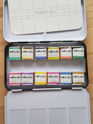 Two Pastel Watercolour Sets Review! Prima Marketing Vintage Pastels Pans &  Typo Pastel Paint Tubes 